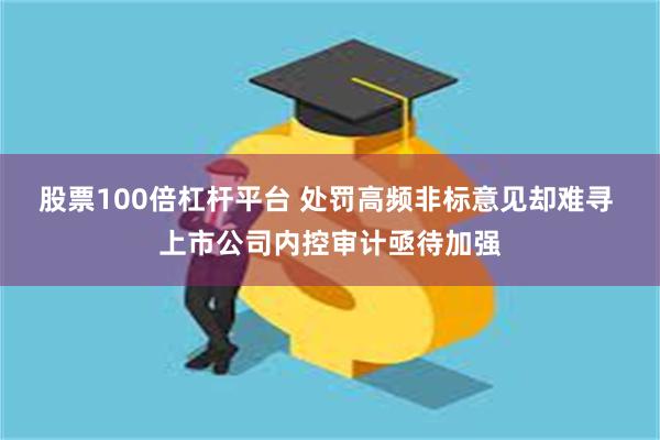 股票100倍杠杆平台 处罚高频非标意见却难寻 上市公司内控审计亟待加强